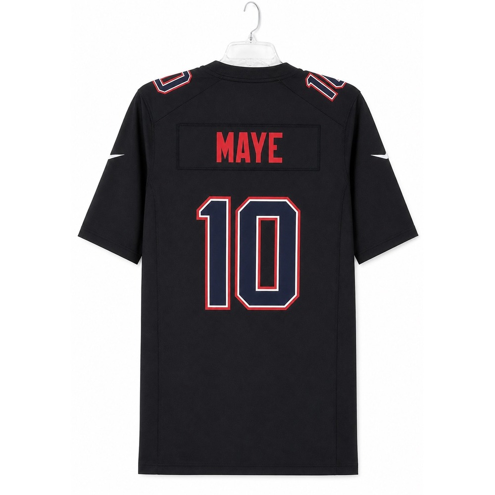 Nike New England Patriots Drake Maye #10 Game Jersey Black Men's XL NFL Football - Picture 2 of 6
